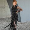 Black Lace Dress Gothic Maxi Wrap Cocktail Prom